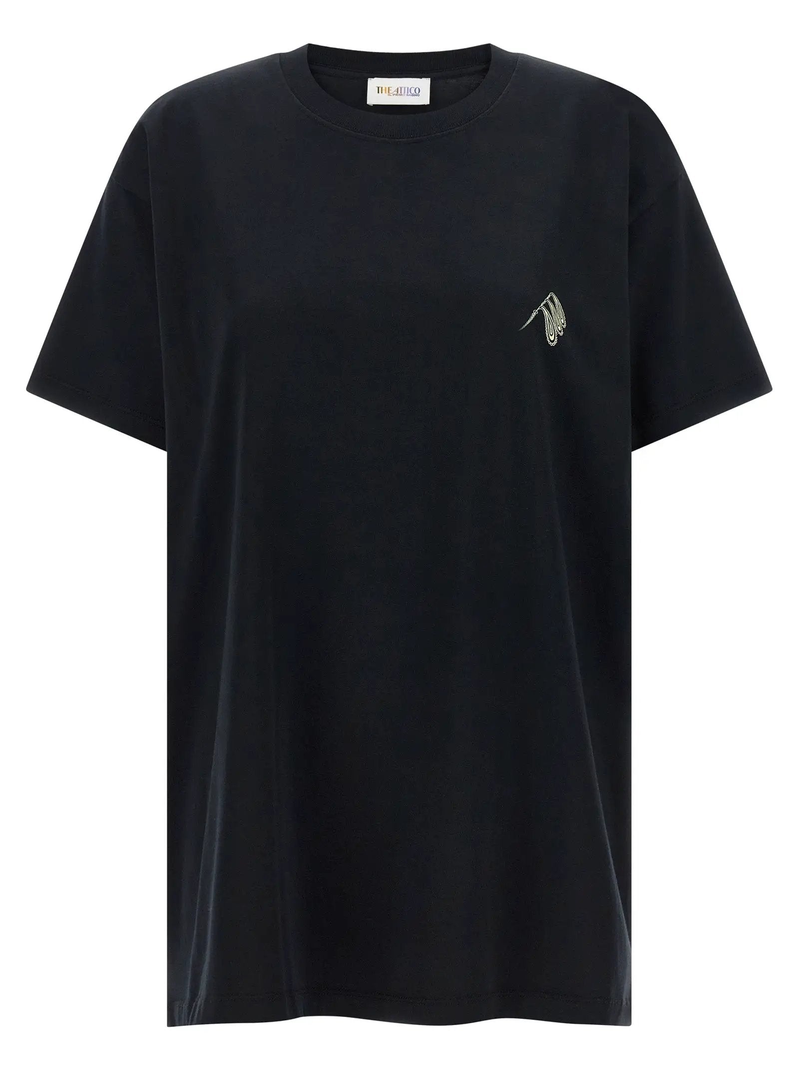 The Attico Black Cotton T-Shirt