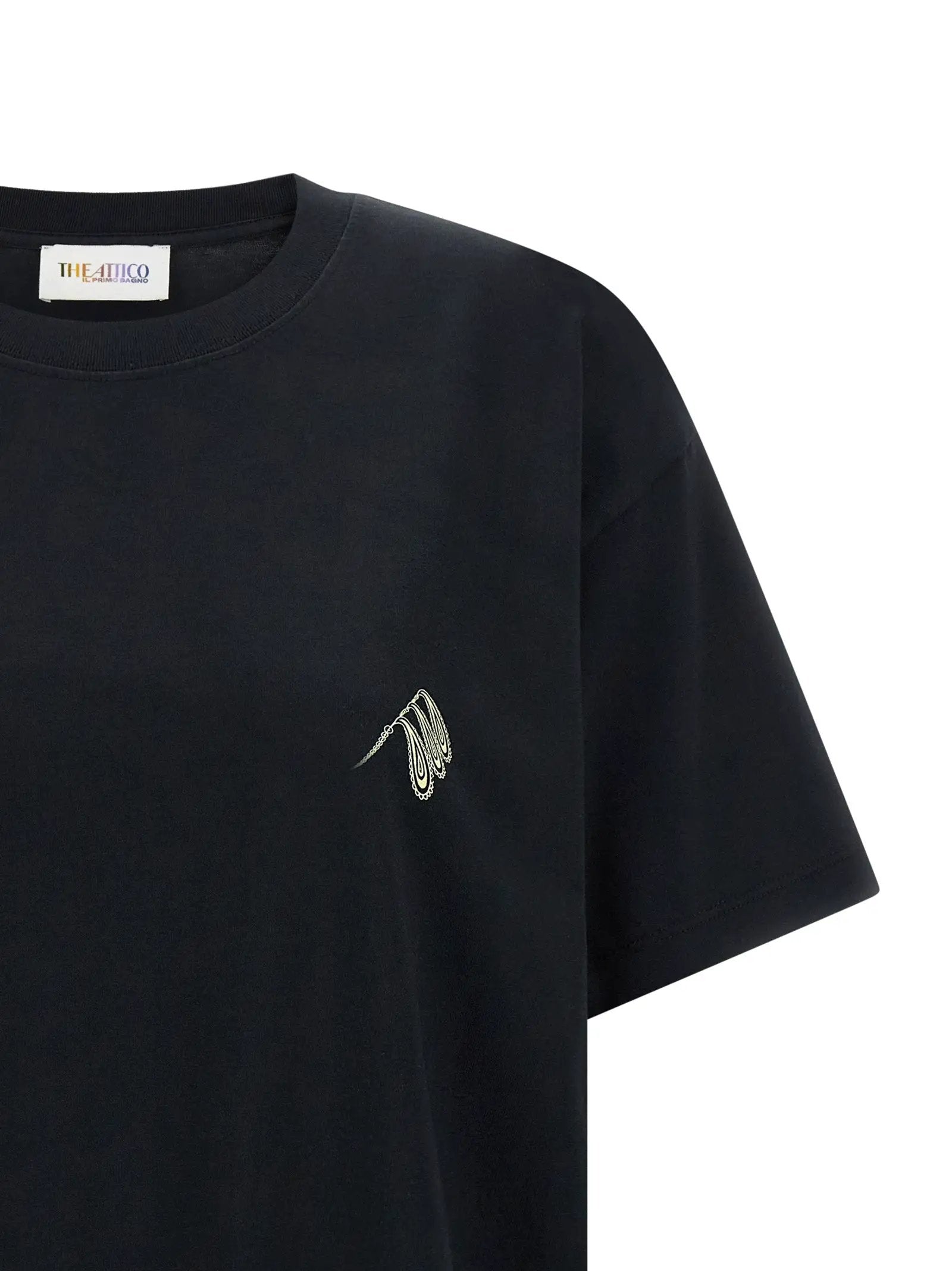 The Attico Black Cotton T-Shirt