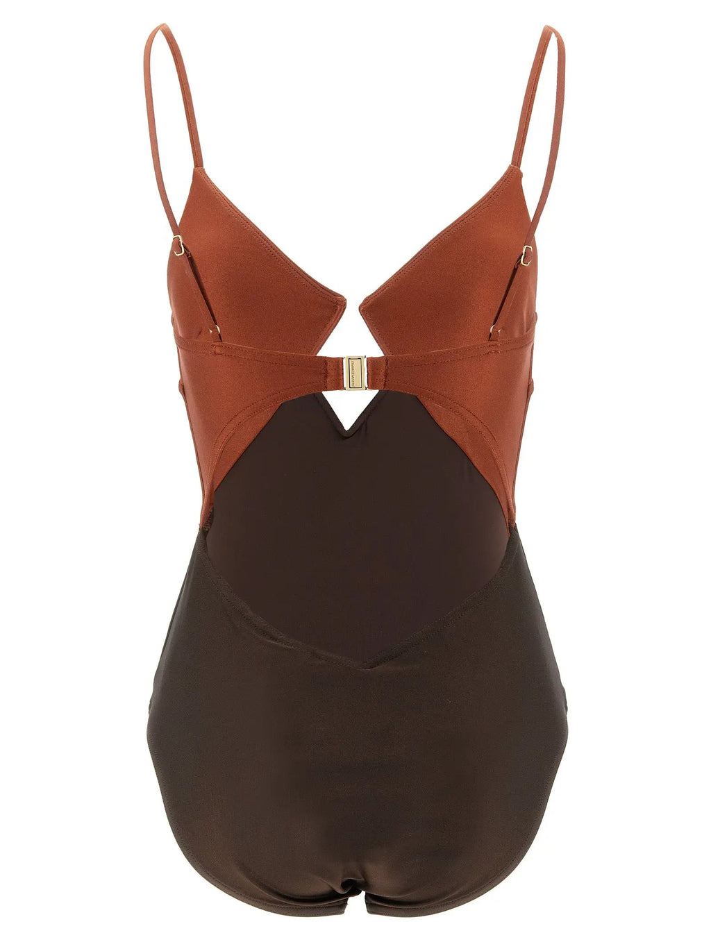 Maillot de bain une pièce en polyamide marron Zimmermann
