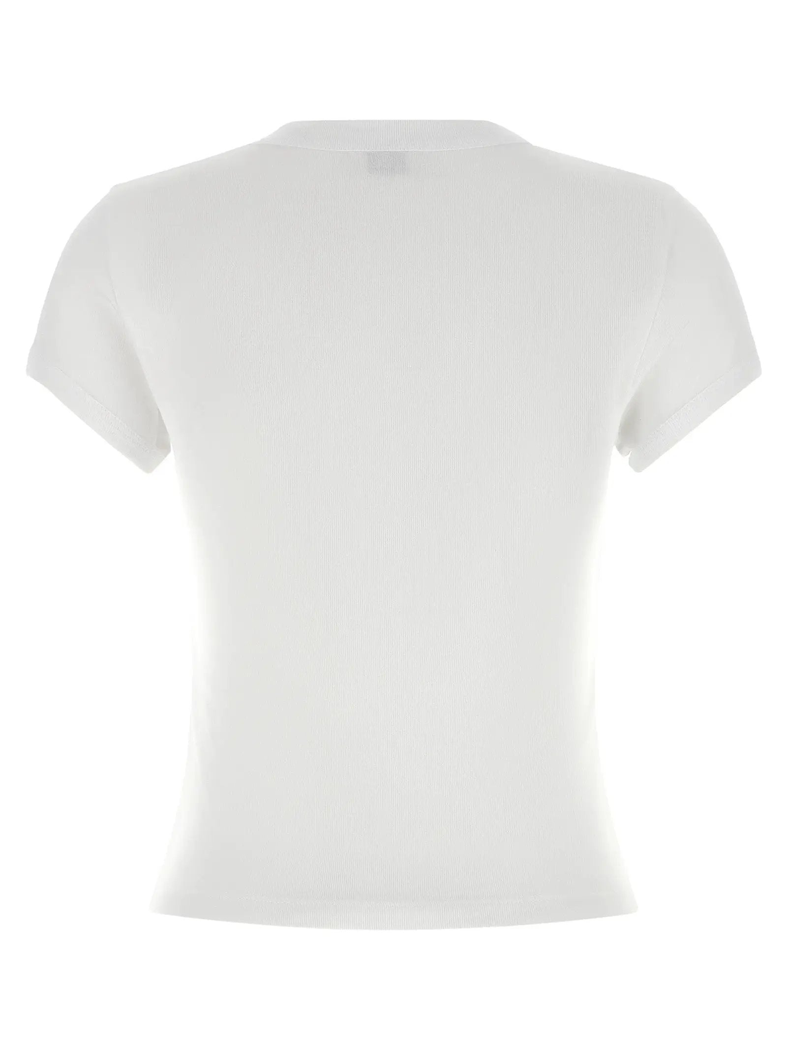 Saint Laurent White Cotton T-Shirt