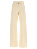 Saint Laurent Beige Cotton Jeans Denim
