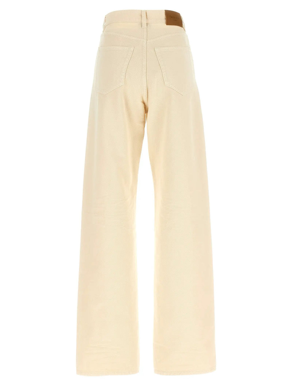 Saint Laurent Beige Cotton Jeans Denim