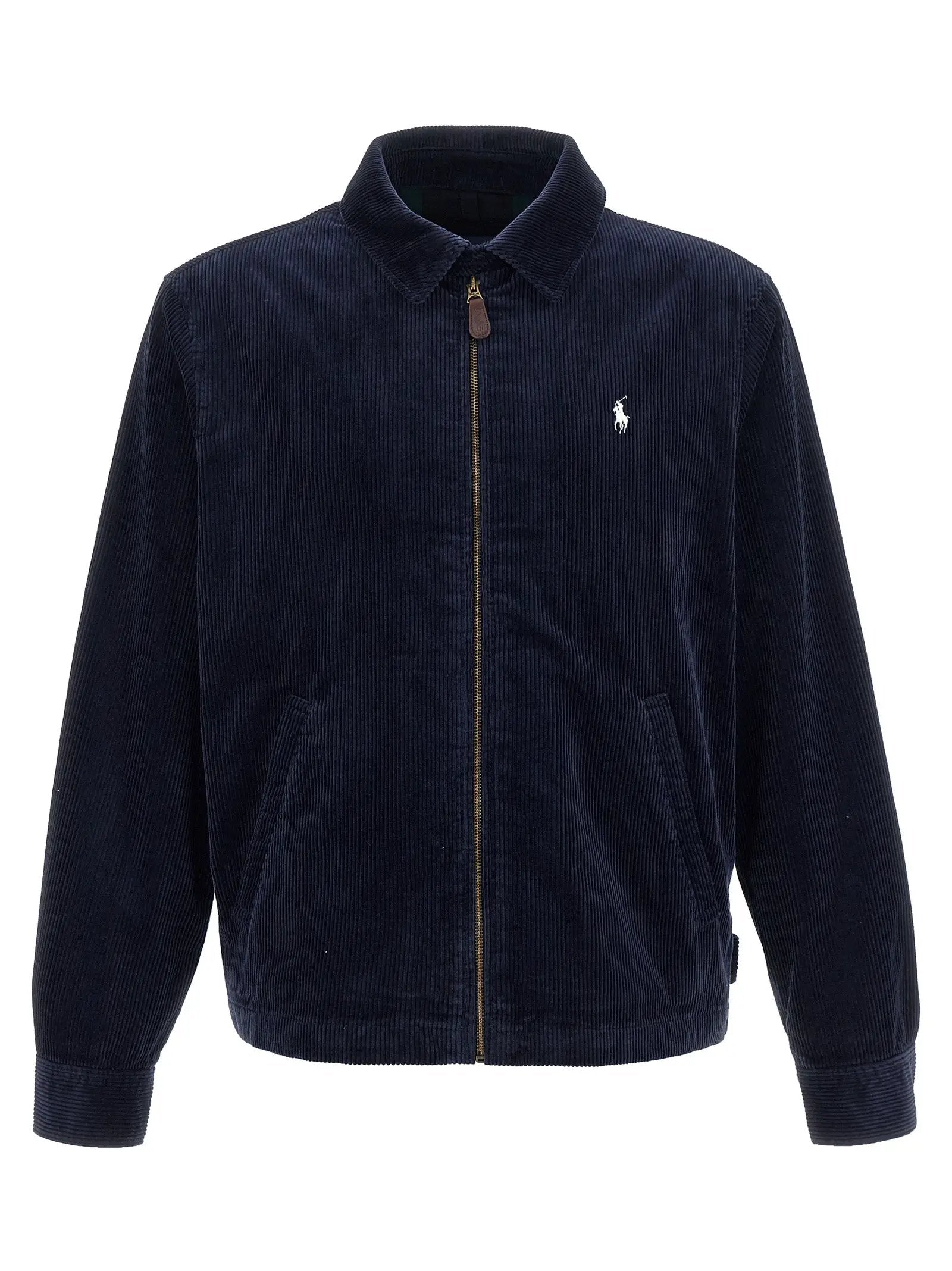 Polo Ralph Lauren Blue Cotton Full-Length Jacket