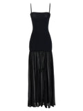 Hunza G Black Polyamide Long Dress