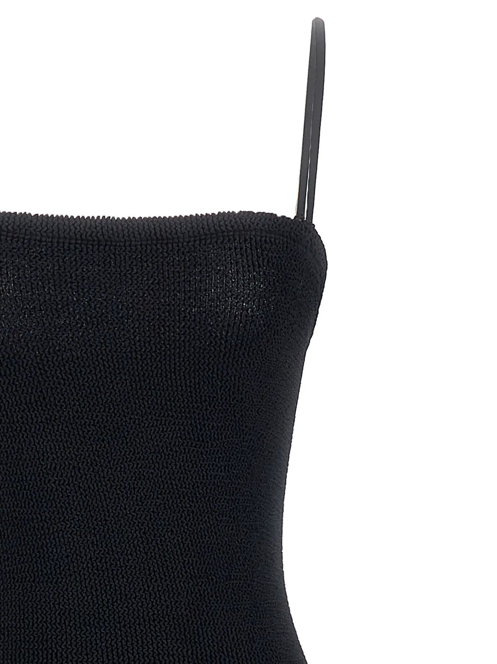 Hunza G Black Polyamide Long Dress