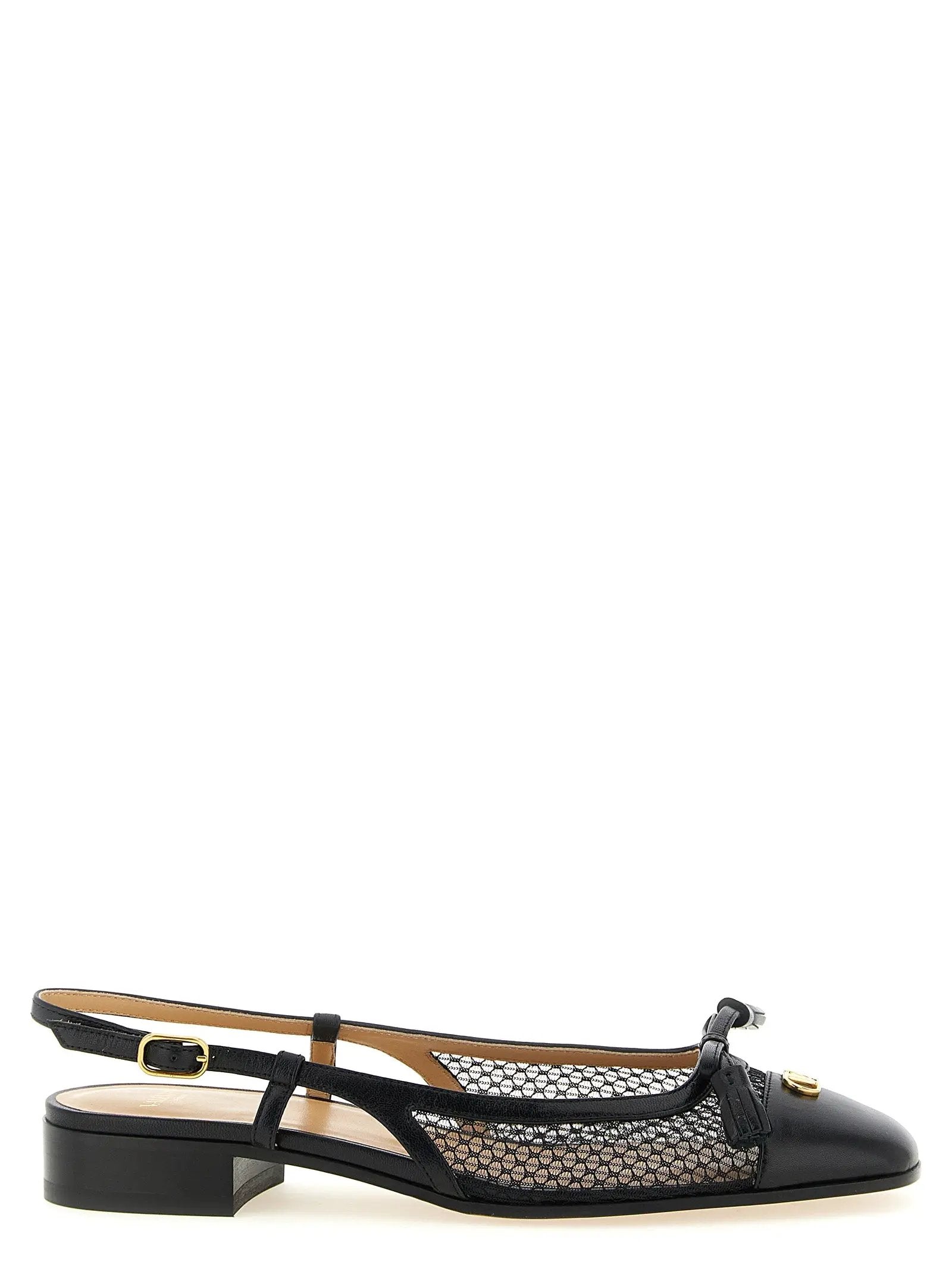 Valentino Garavani Ballerines en Cuir Noir