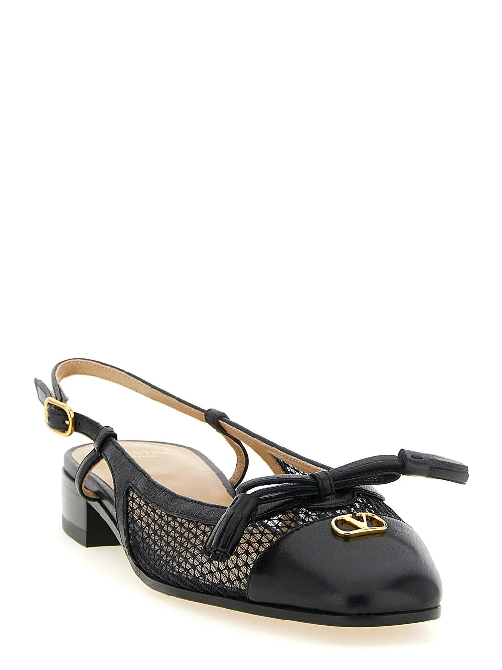 Valentino Garavani Ballerines en Cuir Noir