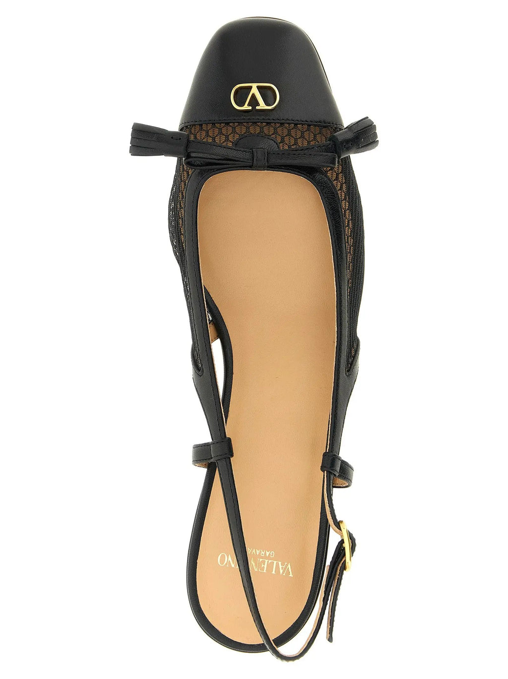 Valentino Garavani Ballerines en Cuir Noir
