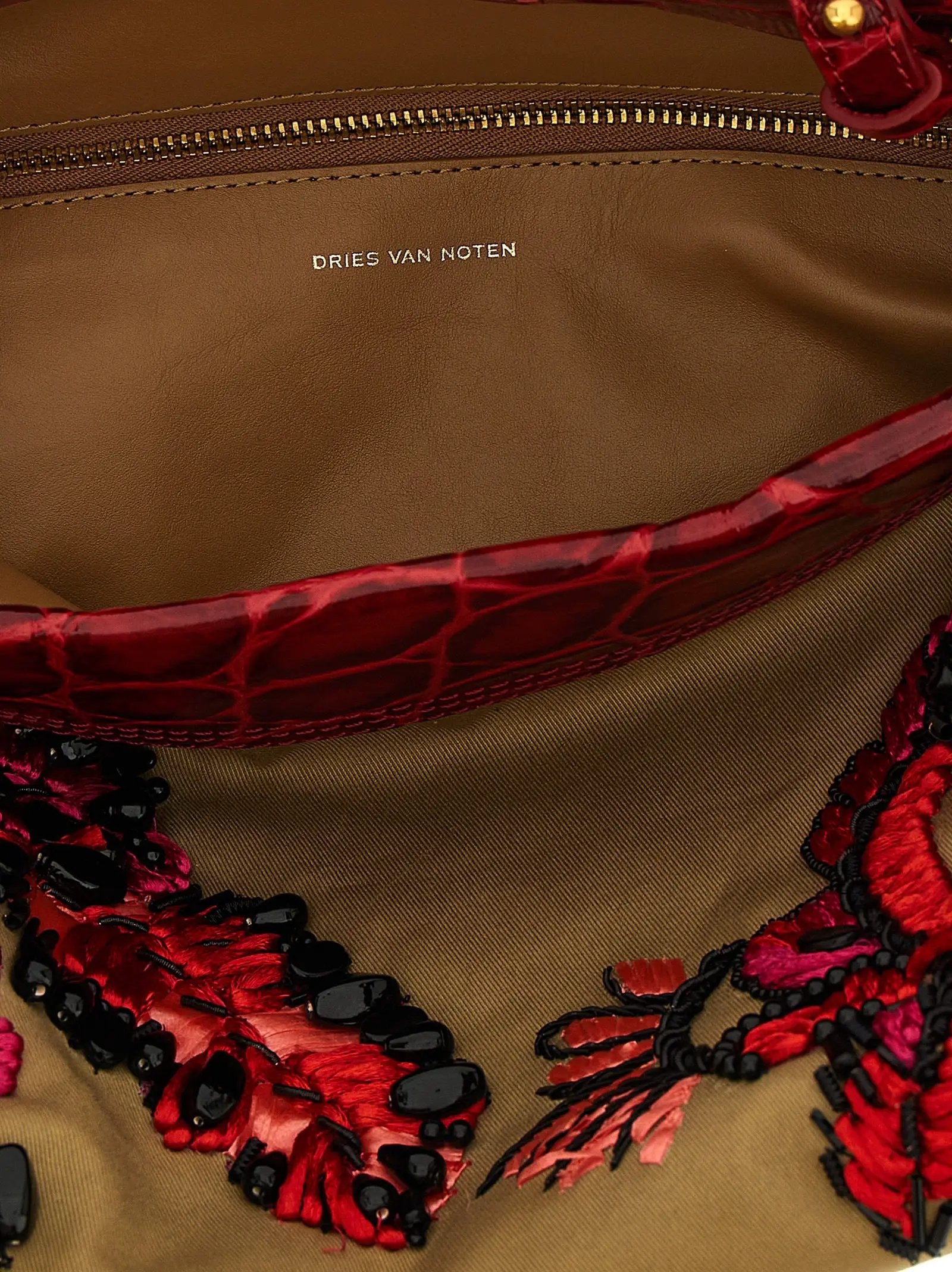 Dries Van Noten Multicolor Cotton Clutch Bag