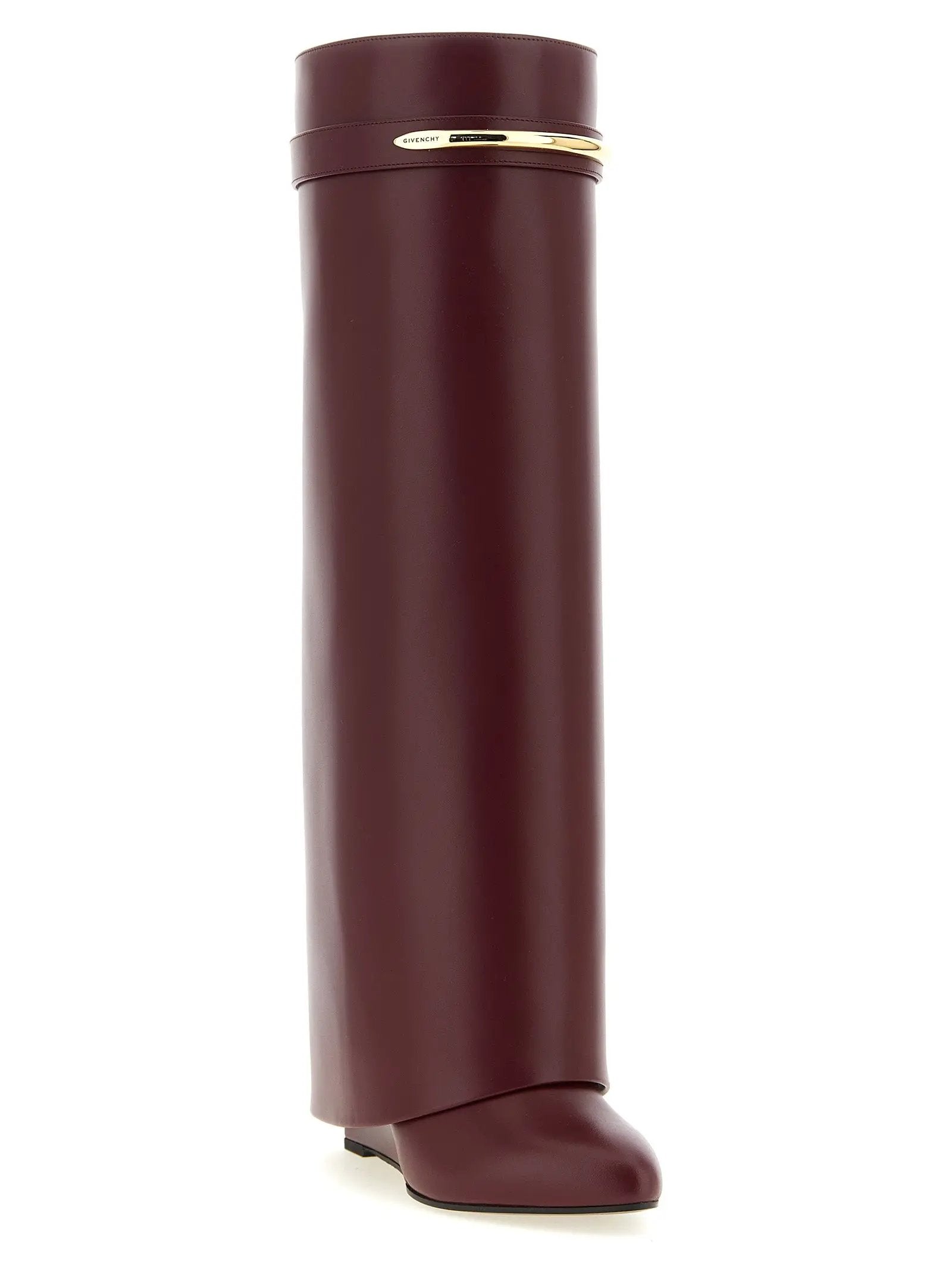 Givenchy Bordeaux Calfskin Over The Knee
