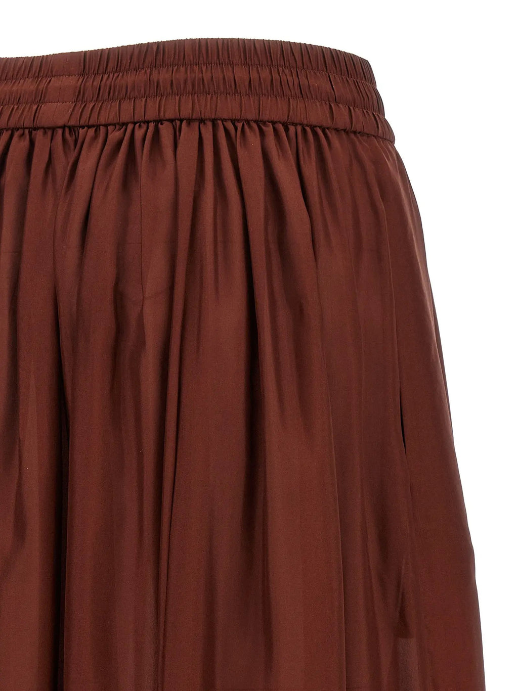 Zimmermann Bordeaux Silk Mini Skirt