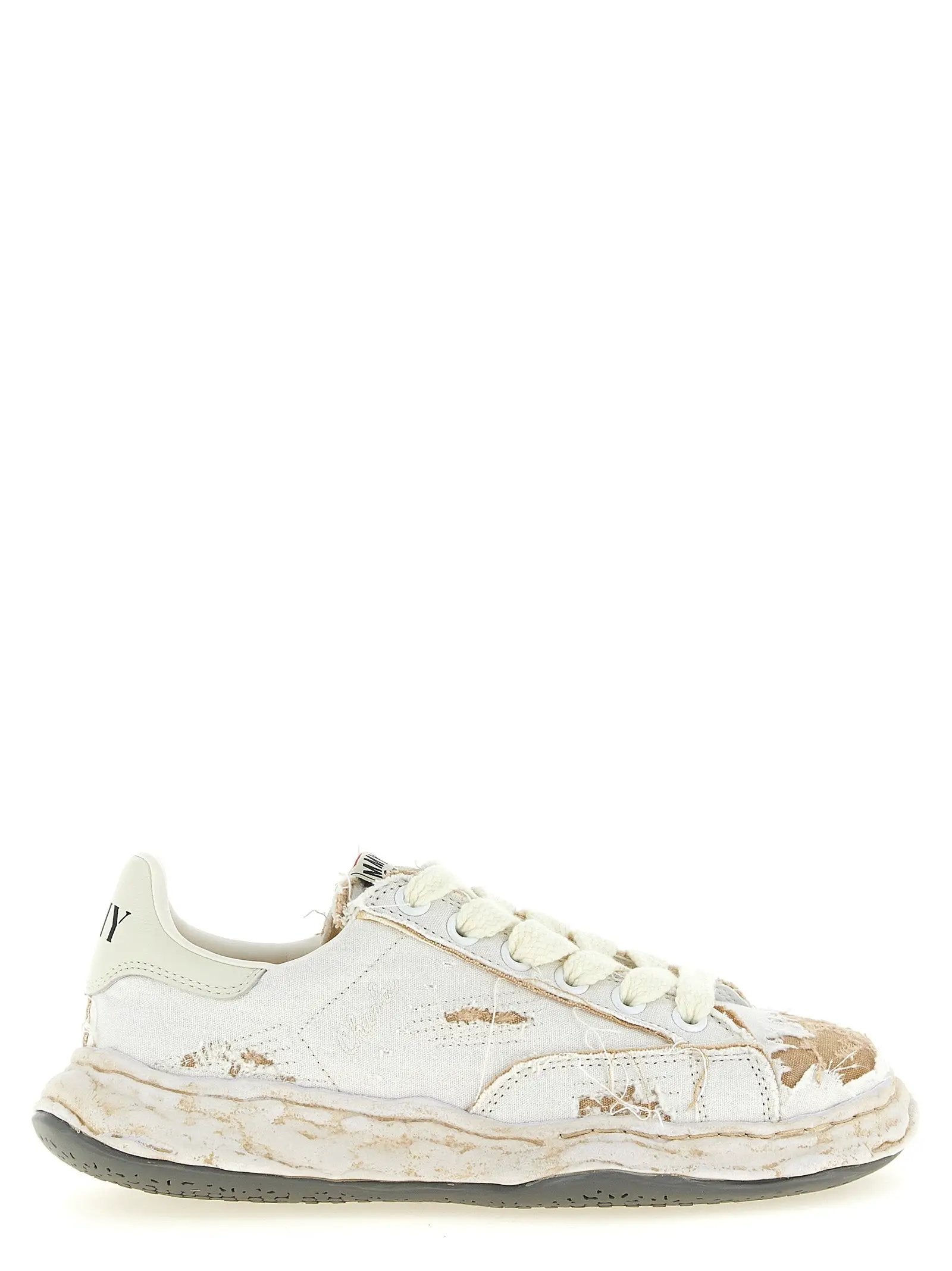 Maison Mihara Yasuhiro White Cotton Sneakers