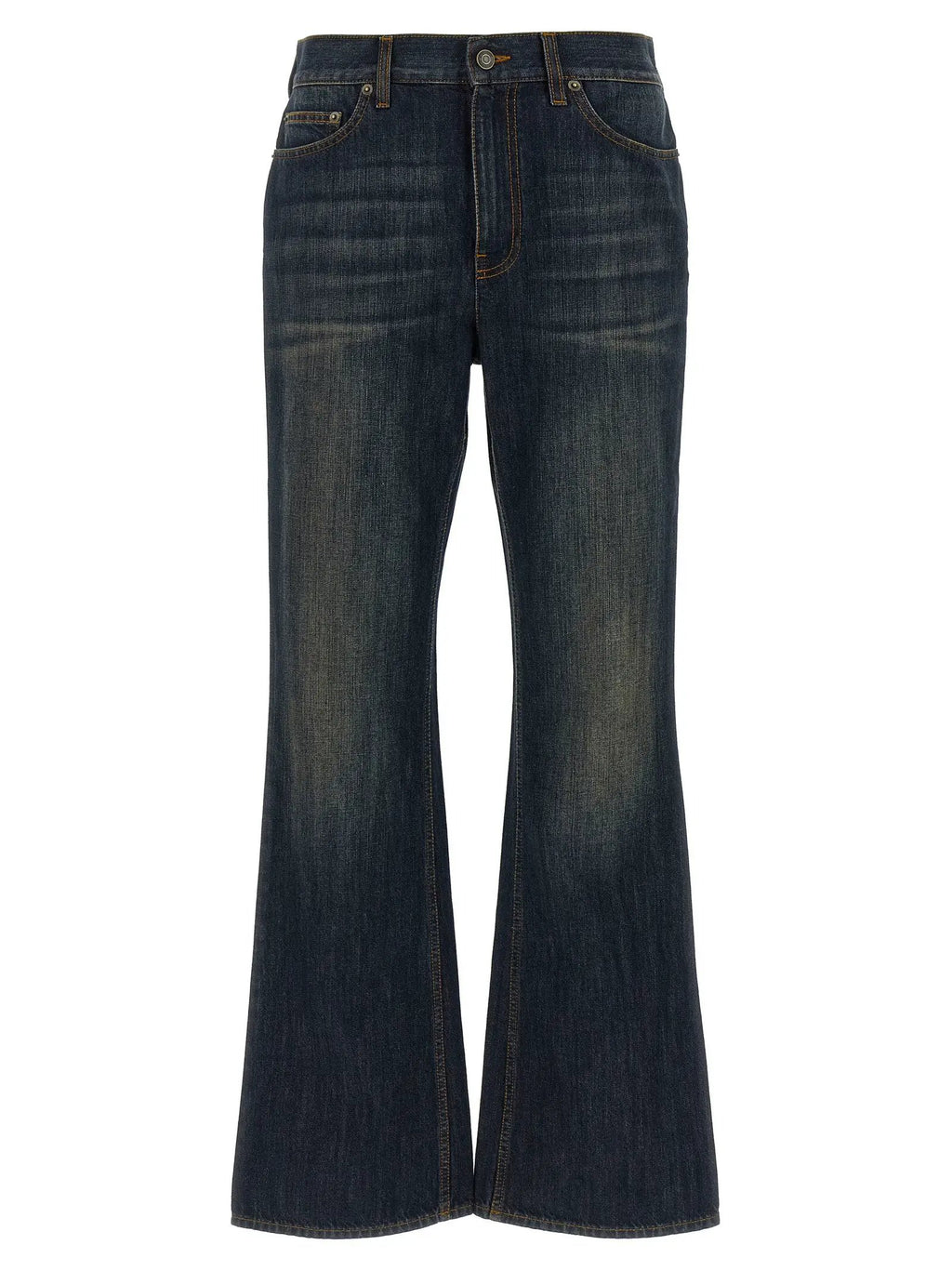 Burberry Blue Cotton Flared Jeans