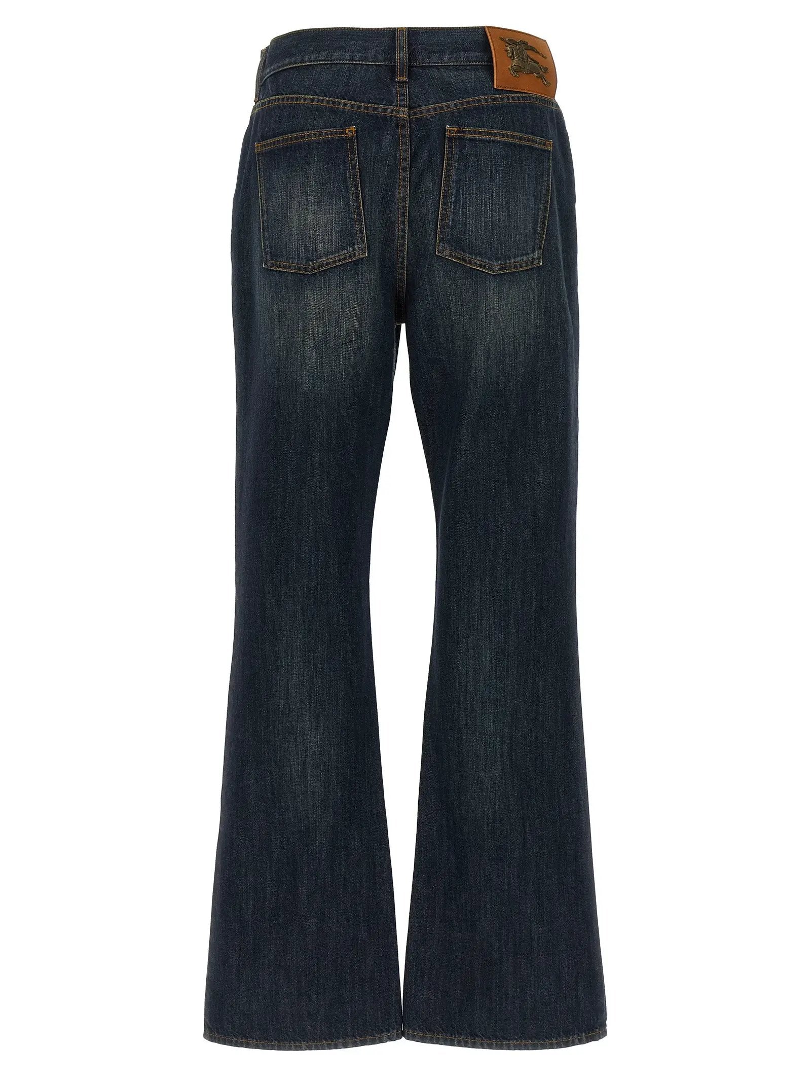 Burberry Blue Cotton Flared Jeans