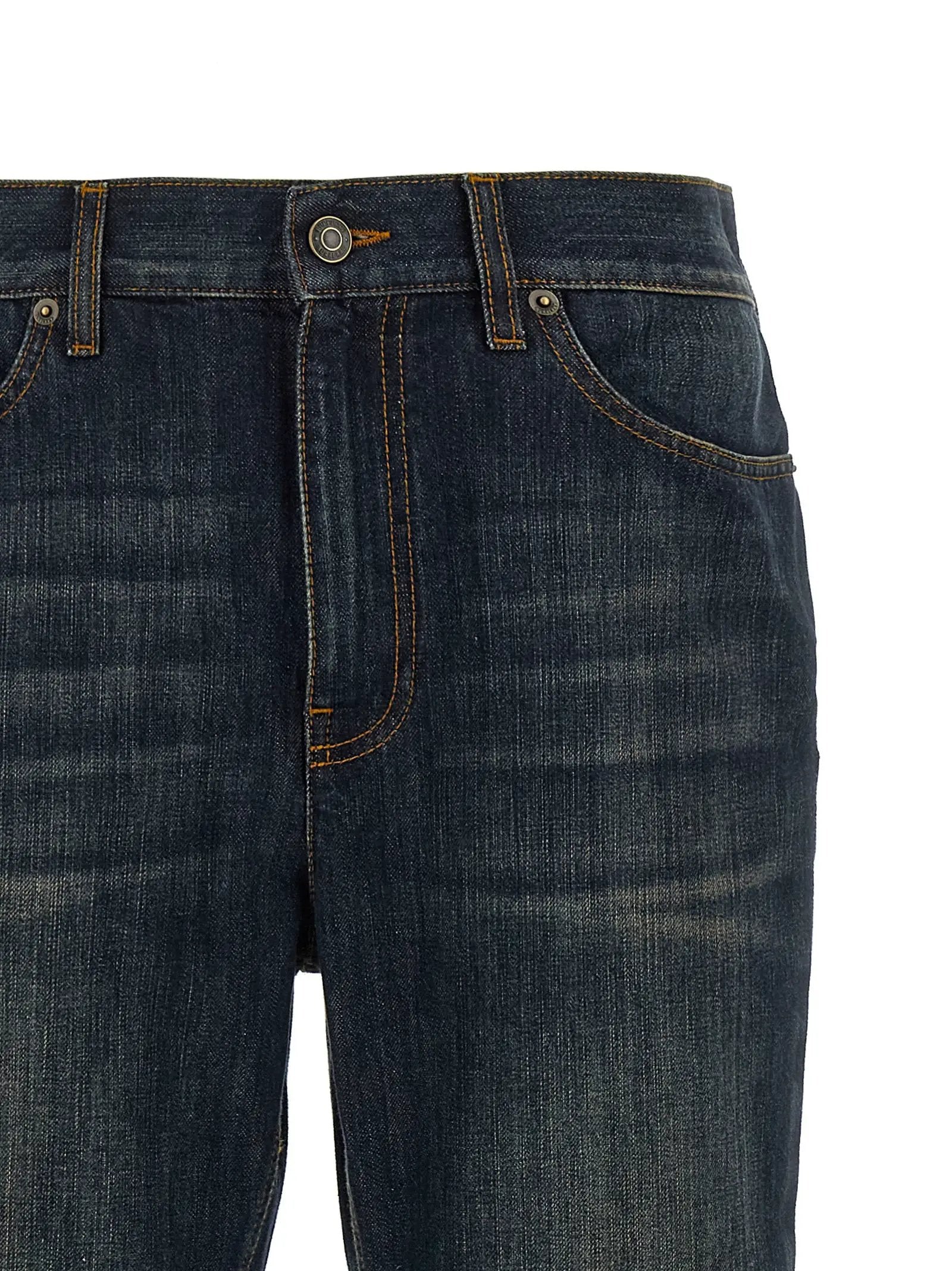 Burberry Blue Cotton Flared Jeans