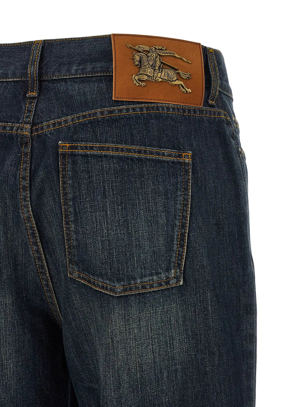 Burberry Blue Cotton Flared Jeans