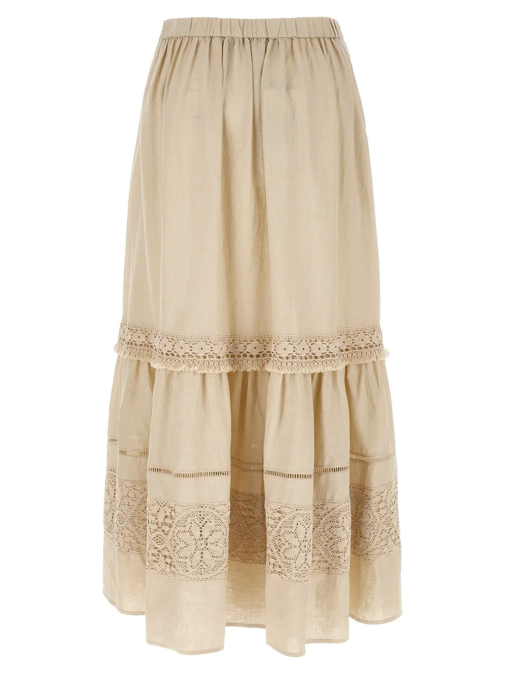 Max Mara Beige Linen Mini Skirt
