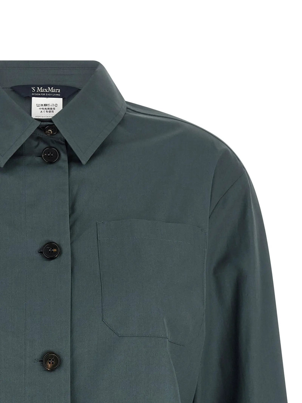 'S Max Mara Gray Cotton Blouse