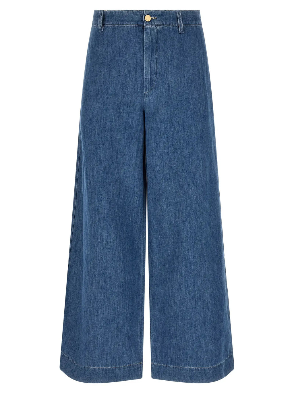 'S Max Mara Blue Cotton Cropped Jeans