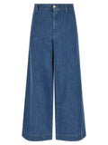 'S Max Mara Blue Cotton Cropped Jeans