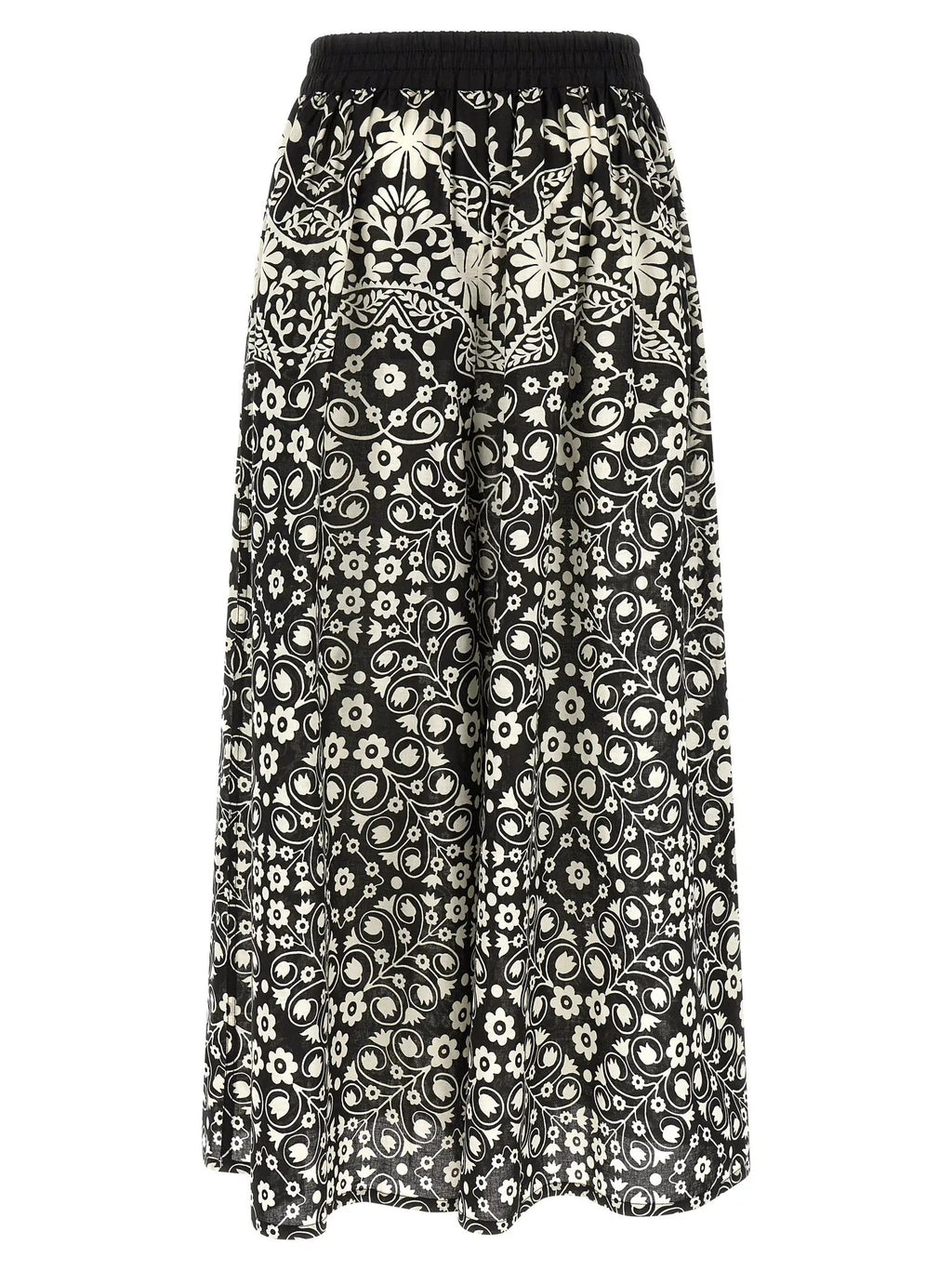 Max Mara Bicolor Cotton Flared Pants