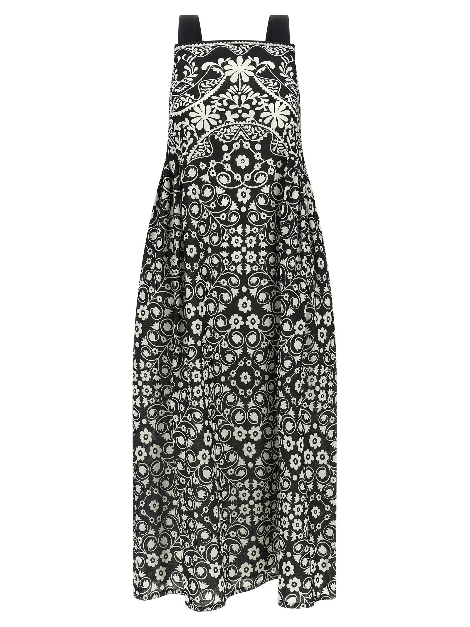 Max Mara Bicolor Cotton Long Dress