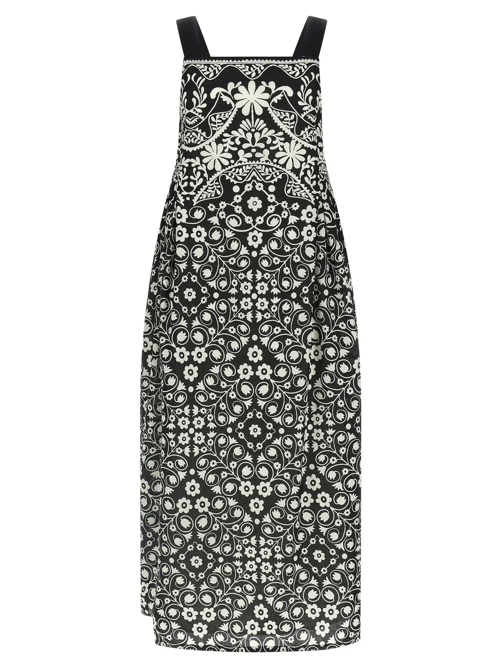 Max Mara Bicolor Cotton Long Dress