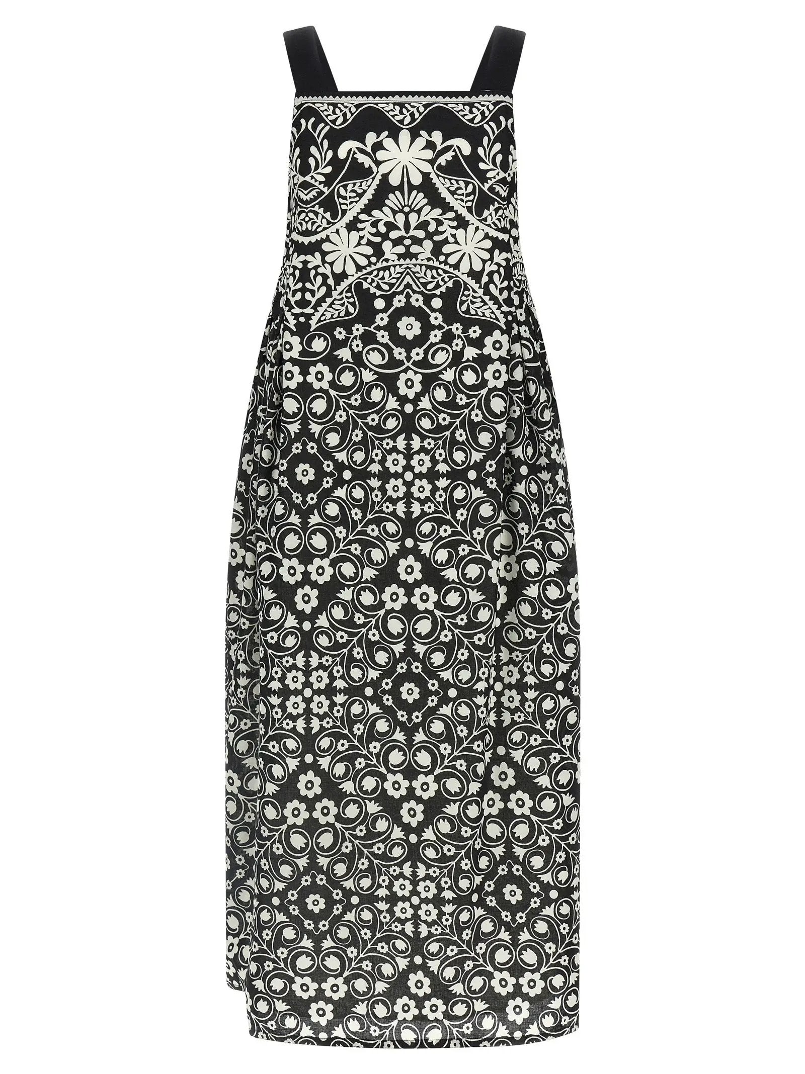 Max Mara Bicolor Cotton Long Dress