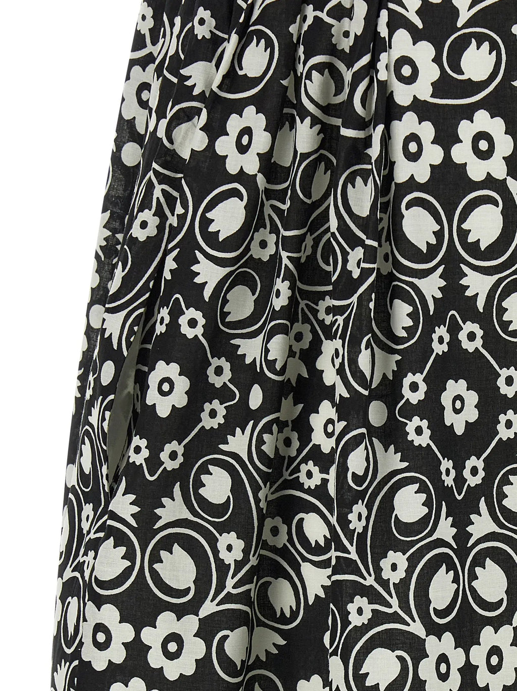 Max Mara Bicolor Cotton Long Dress