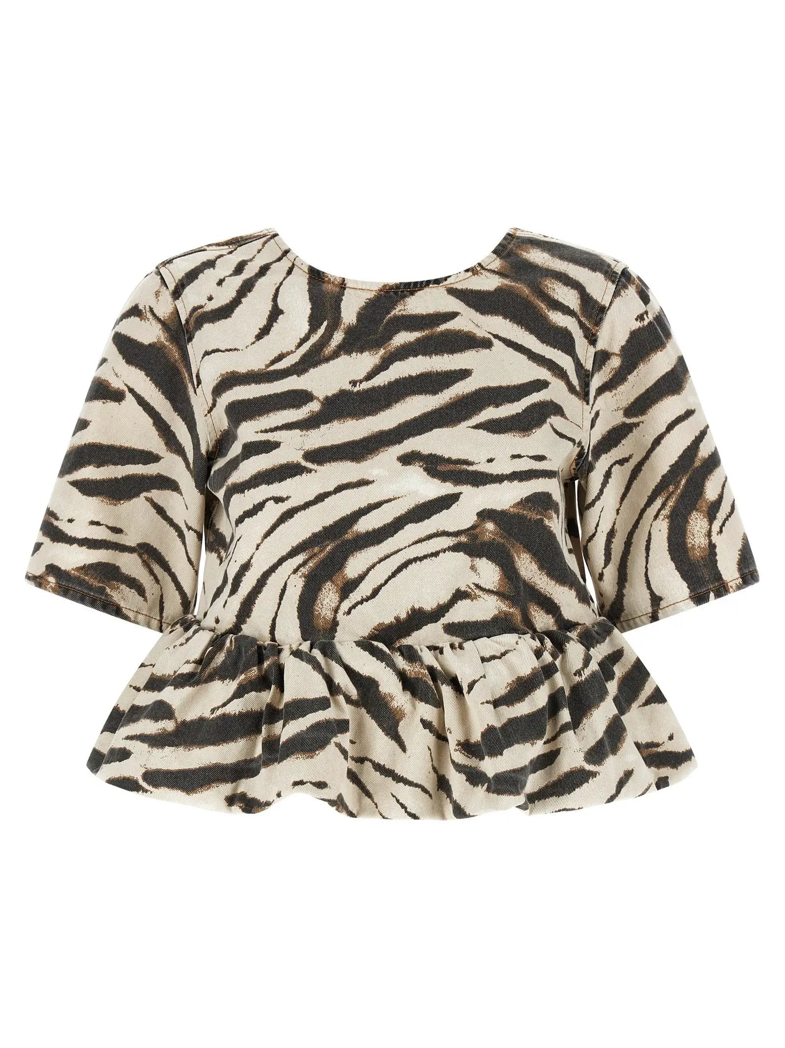 Ganni Multicolor Organic Cotton Pattern Shirt