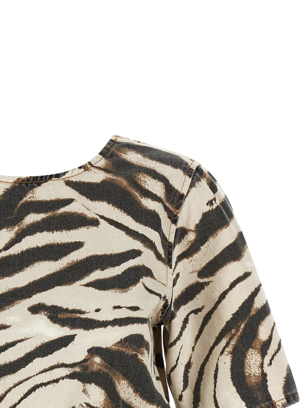 Ganni Multicolor Organic Cotton Pattern Shirt