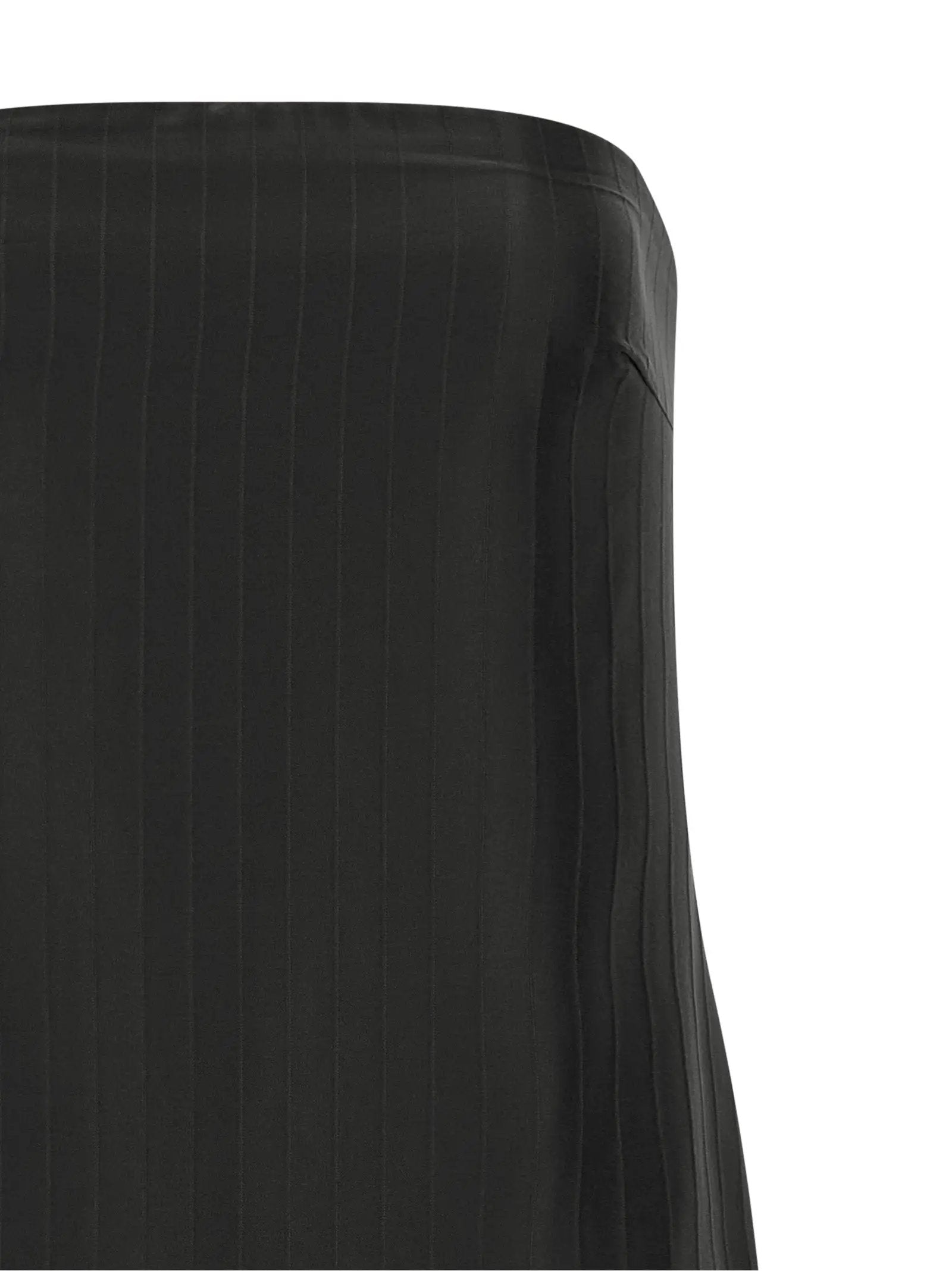 Loulou De Saison Black Viscose Midi Dress