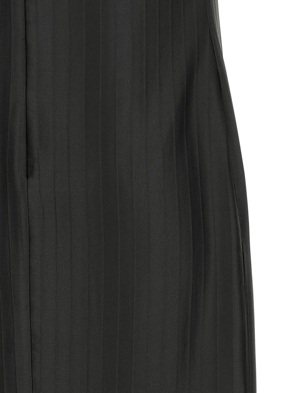 Loulou De Saison Black Viscose Midi Dress