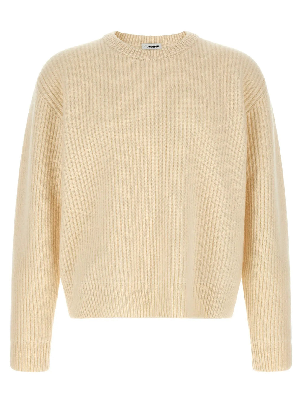 Jil Sander White Wool Cardigan