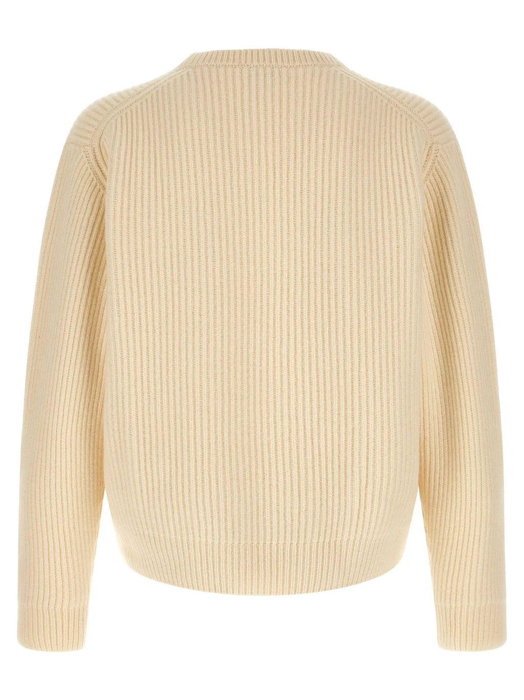 Jil Sander White Wool Cardigan