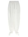 The Andamane White Cotton Casual Pants