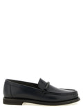 Brunello Cucinelli Black Calfskin Slip-On Loafers