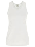 Loulou De Saison White Cotton Sleeveles T-Shirt