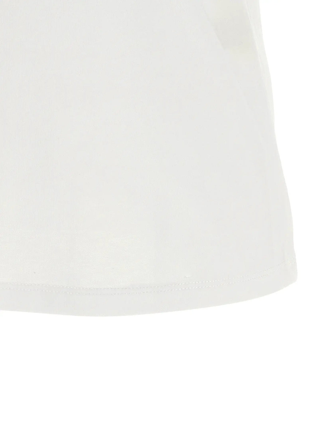 Loulou De Saison White Cotton Sleeveles T-Shirt