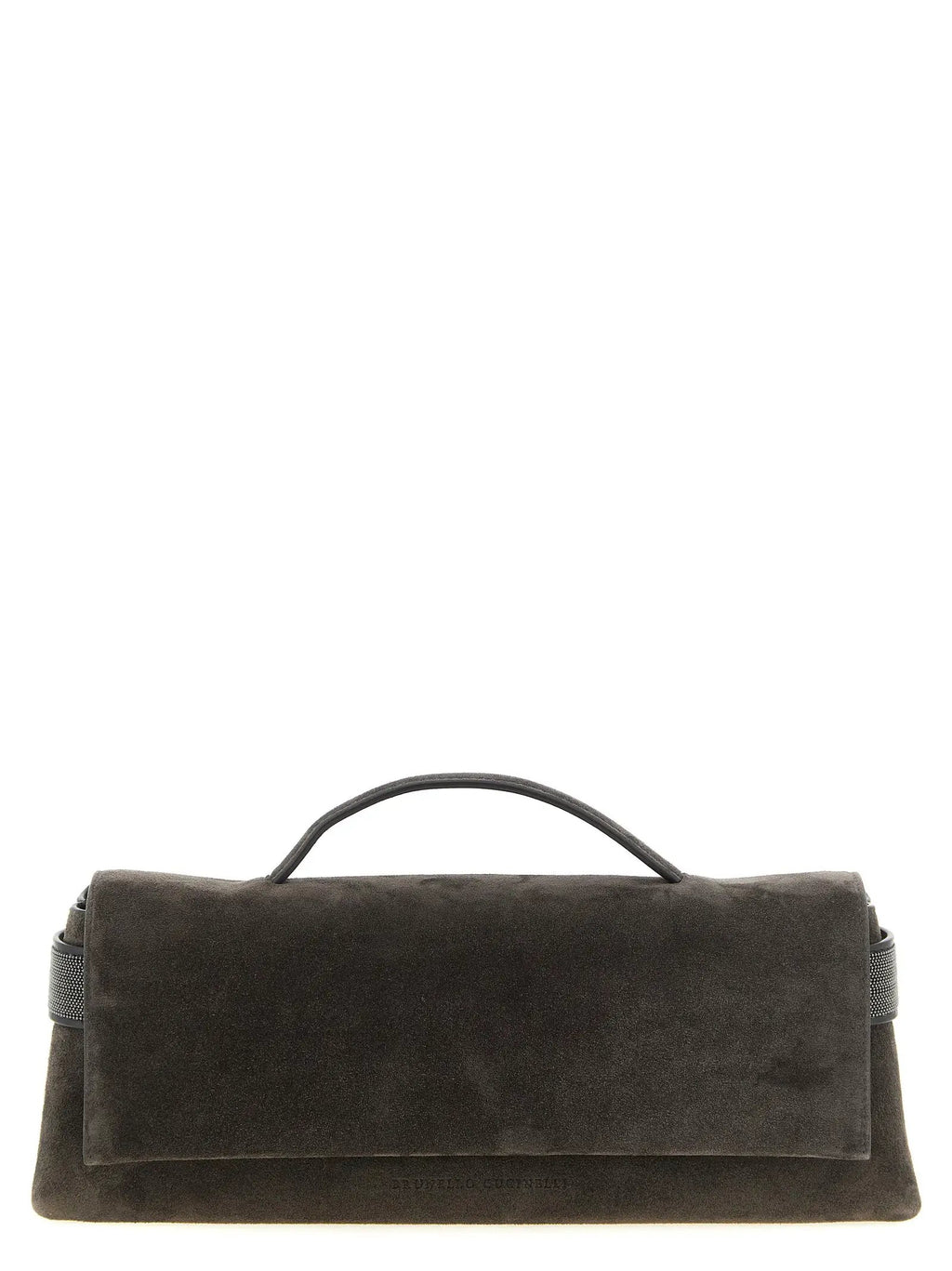 Brunello Cucinelli Brown Calfskin Clutch Bag