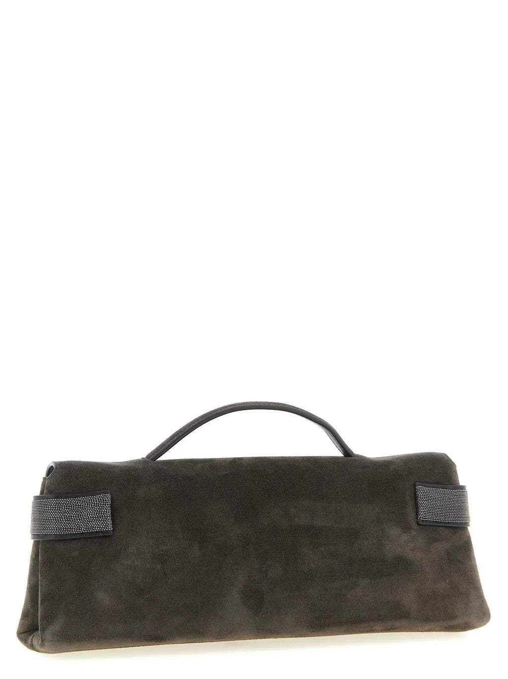Brunello Cucinelli Brown Calfskin Clutch Bag