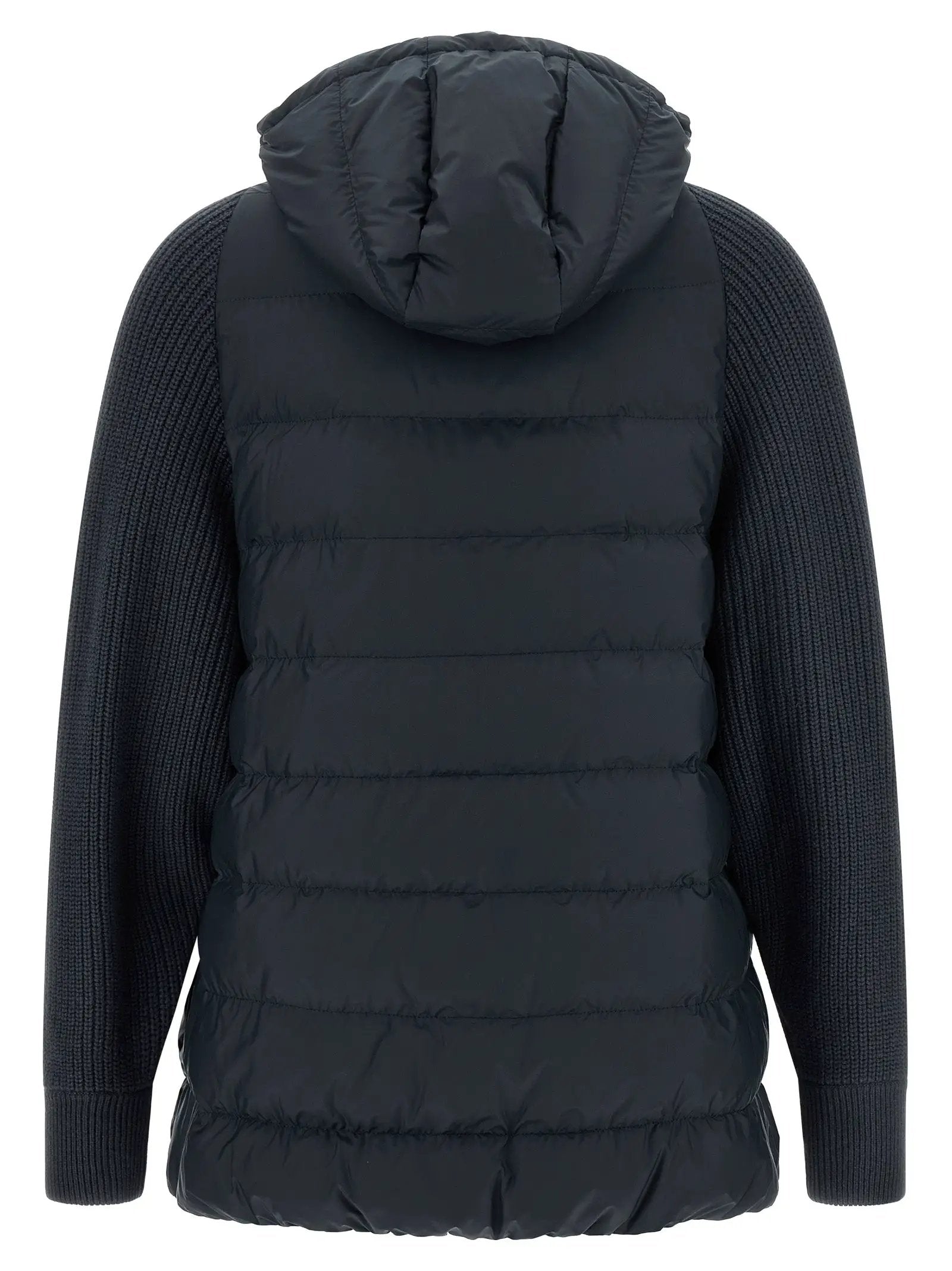 Brunello Cucinelli Blue Polyester Full-Length Jacket