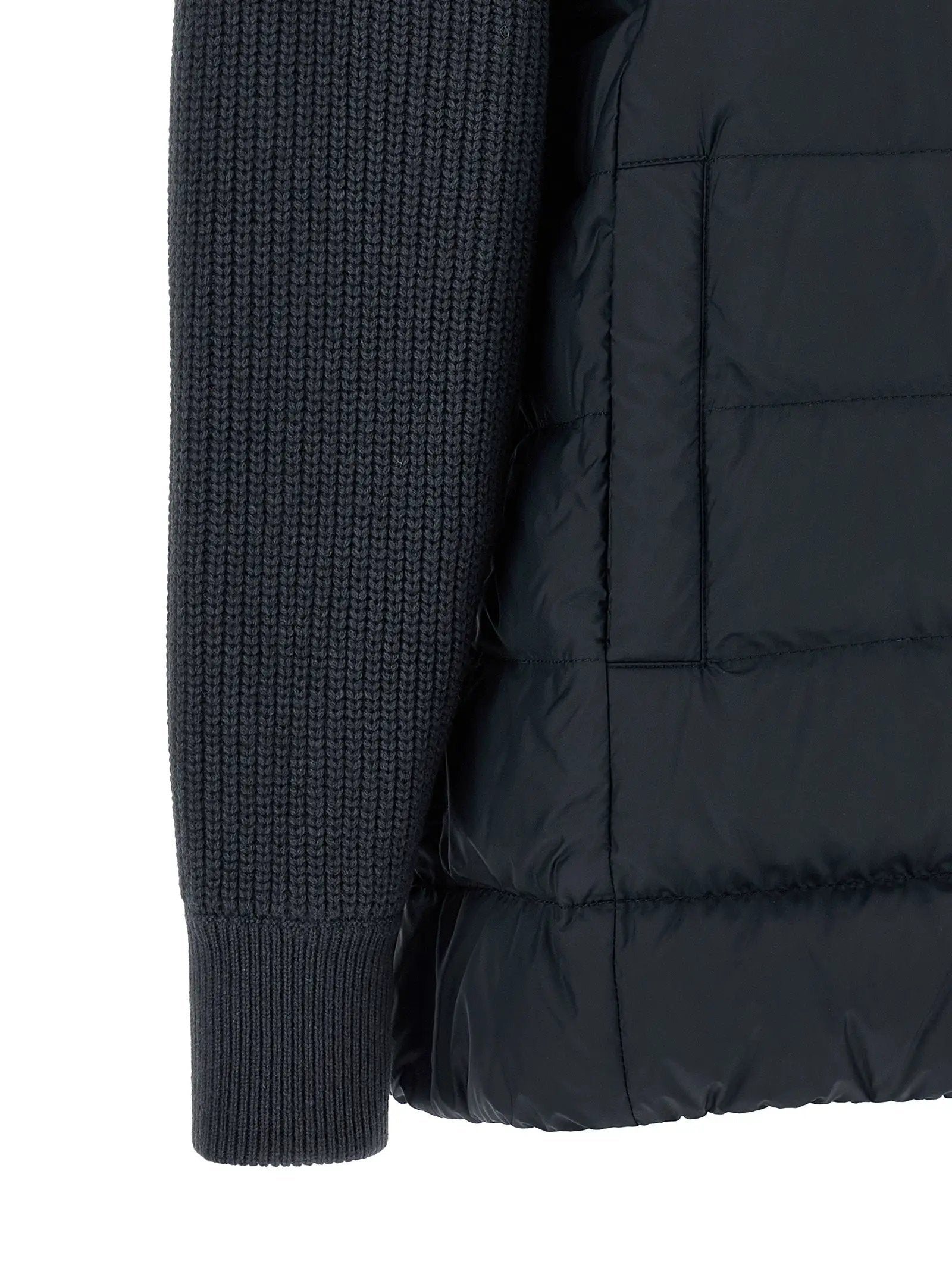 Brunello Cucinelli Blue Polyester Full-Length Jacket