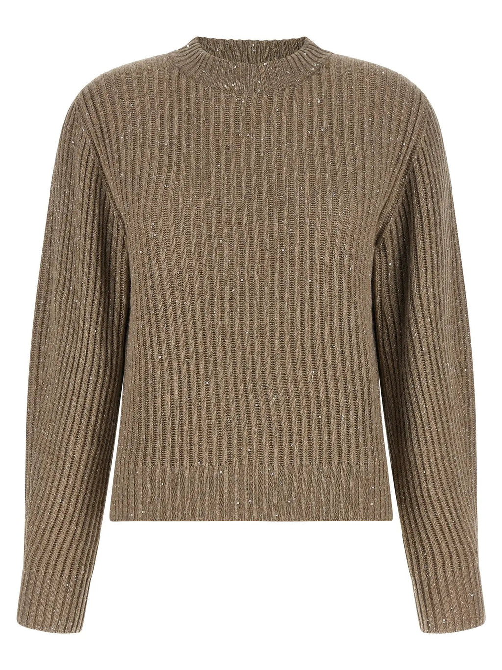 Cardigan Brunello Cucinelli en cachemire beige