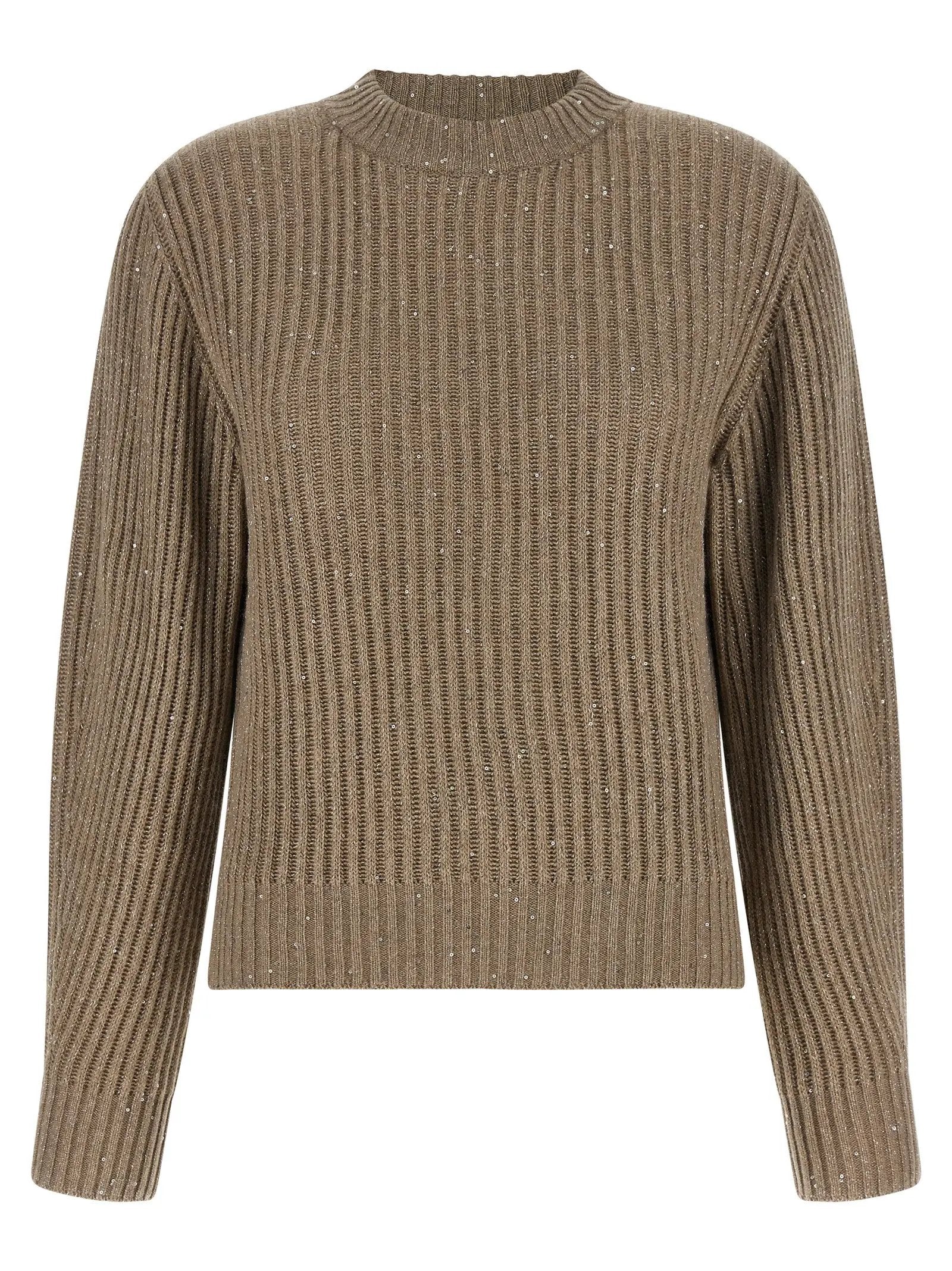 Cardigan Brunello Cucinelli en cachemire beige