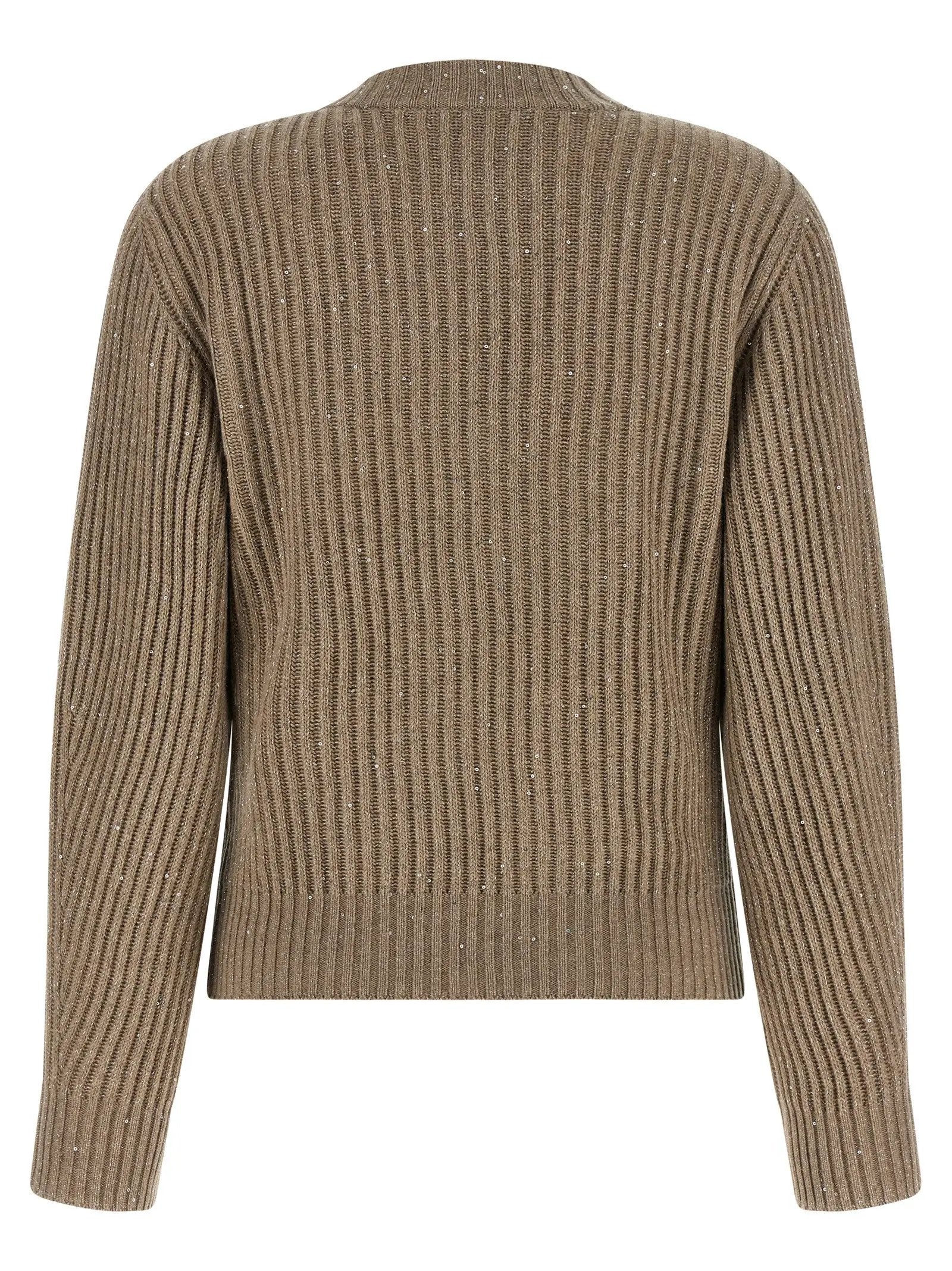 Cardigan Brunello Cucinelli en cachemire beige