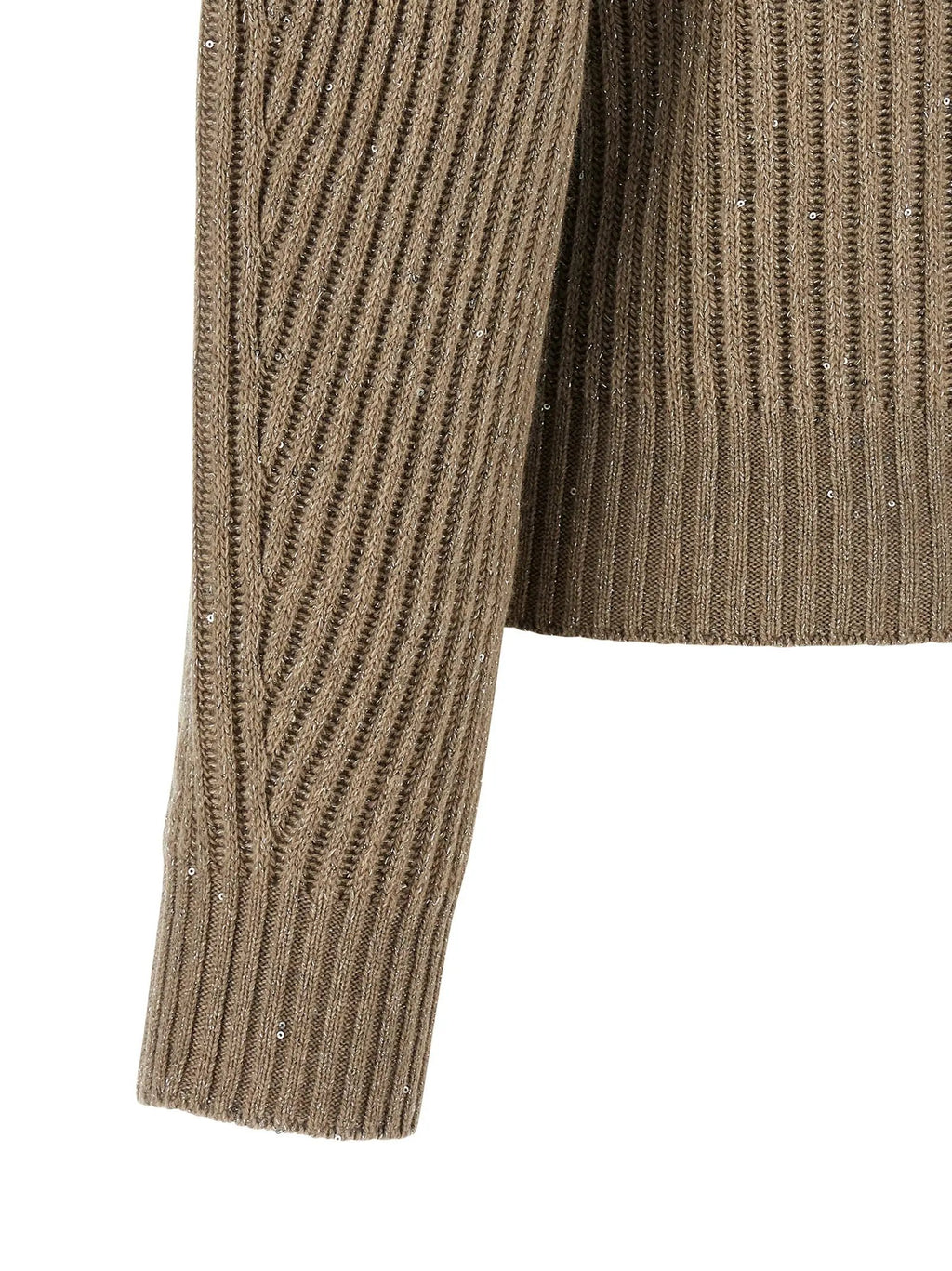 Cardigan Brunello Cucinelli en cachemire beige