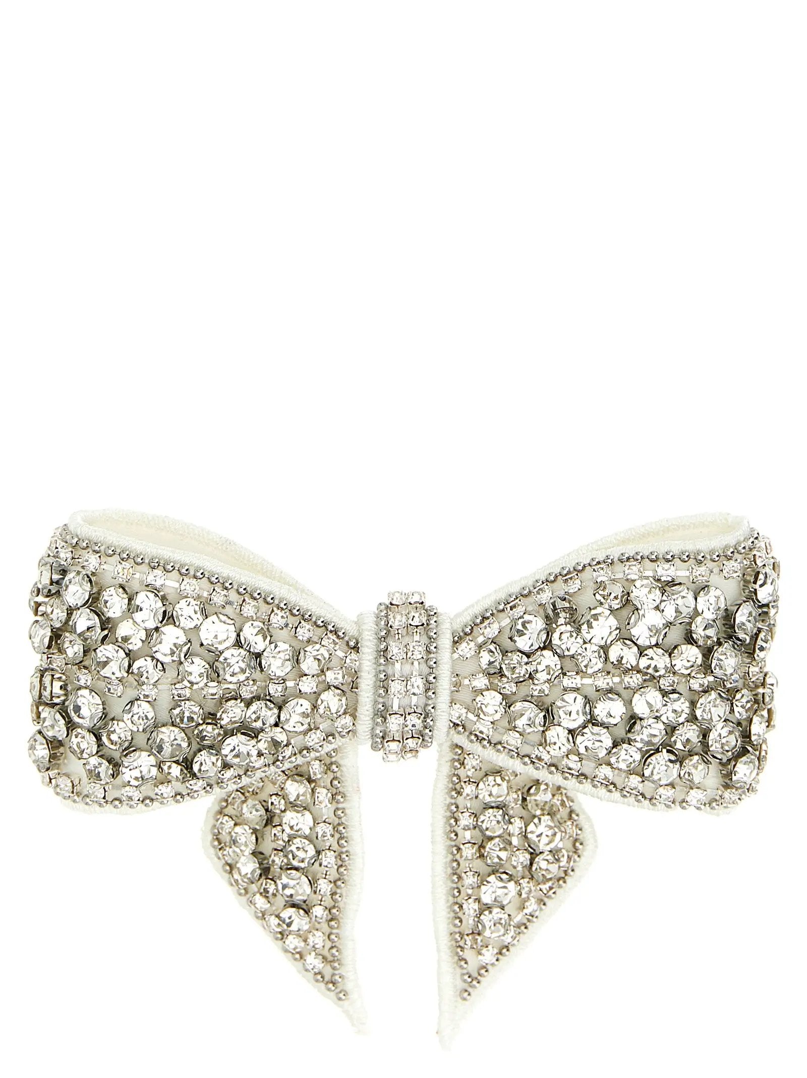 Self-Portrait White Polyester Hair Clip