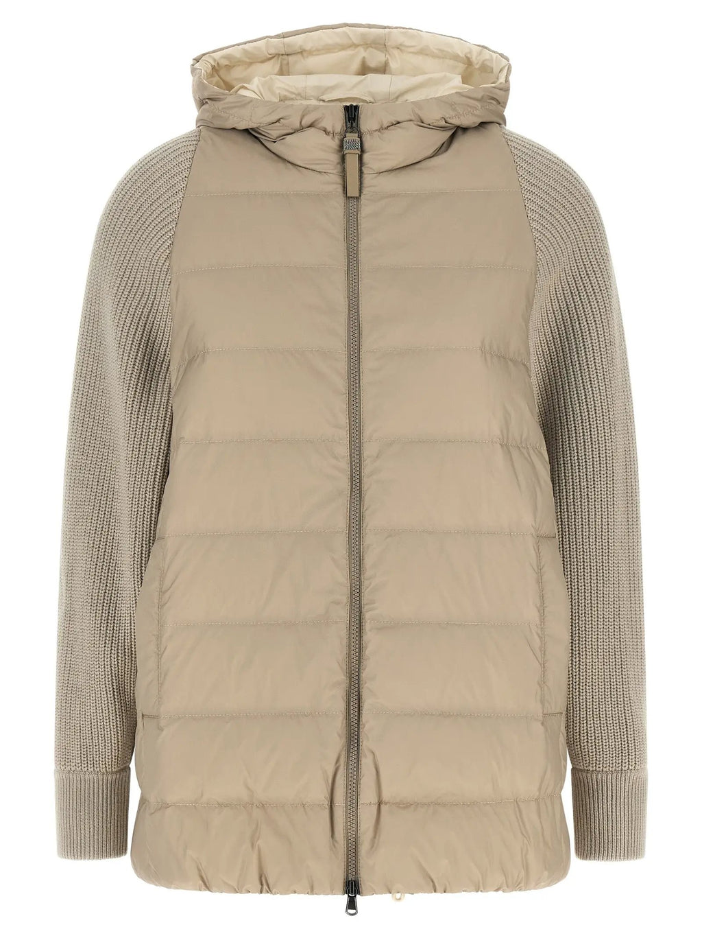 Brunello Cucinelli Beige Polyester Full-Length Jacket