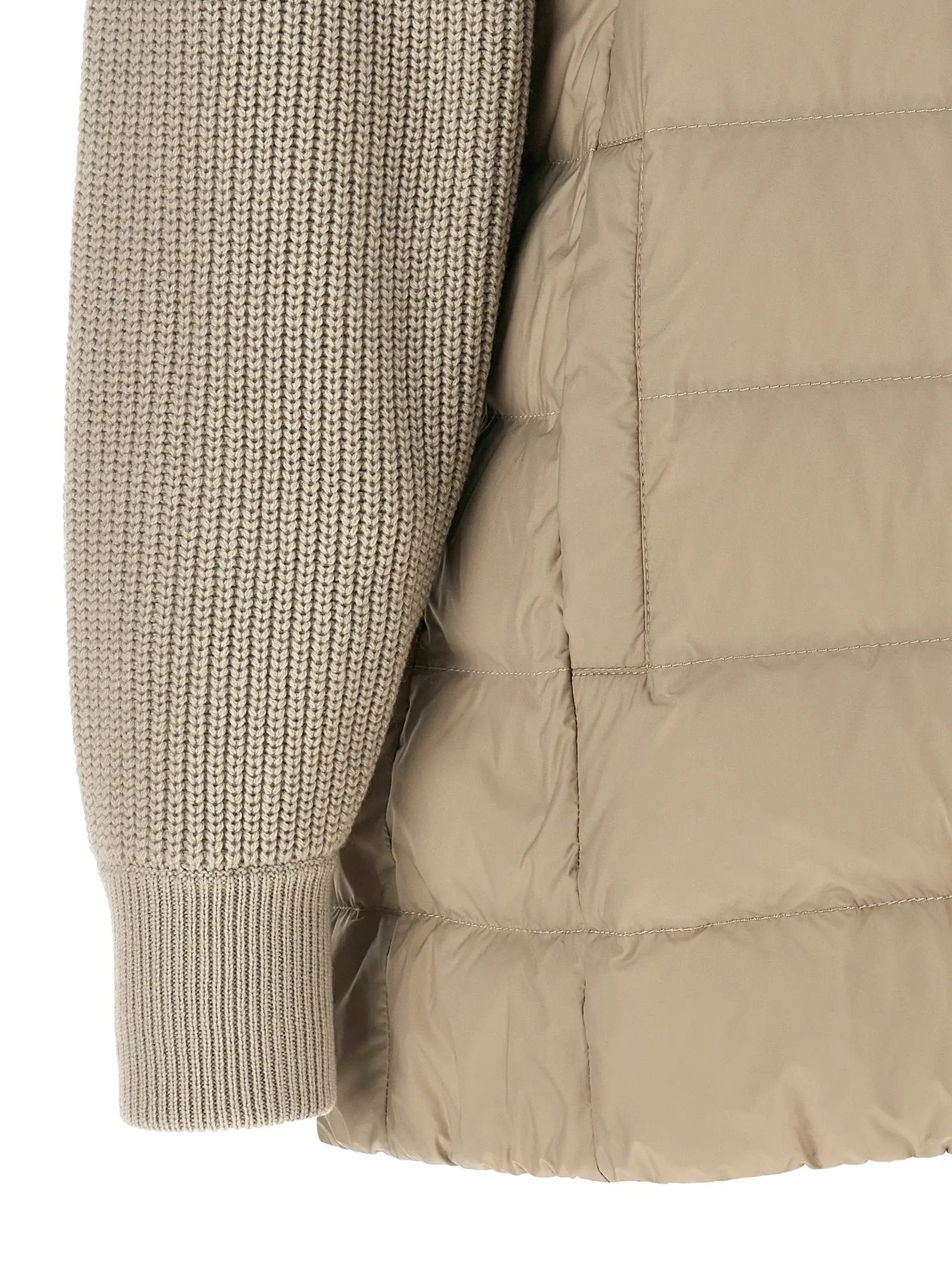 Brunello Cucinelli Beige Polyester Full-Length Jacket